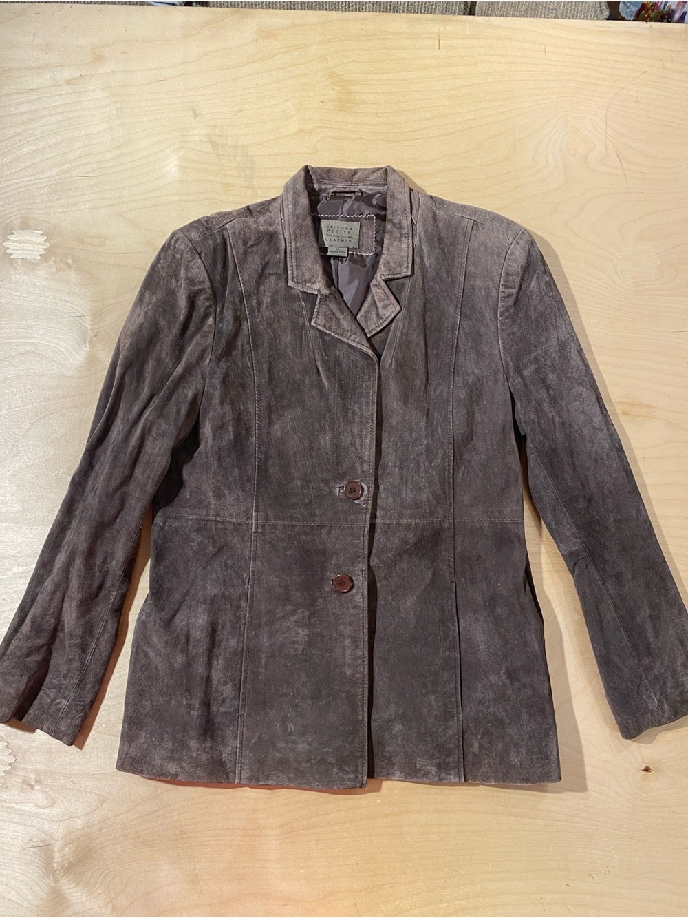 JohnPaulRichard Brown Suede Blazer Jacket 14 (RY)